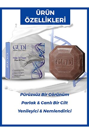 Gudi Collegen & Milk Therapy Saç ve Cilt Bakım Sabunu 120 gr