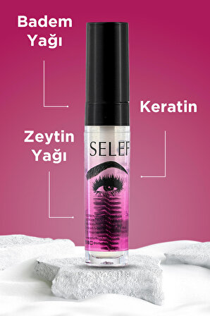 Kaş Kirpik Serumu Keratin, E Vitamini ve Besleyici, Güçlendirici Doğal Yağ Içerikli 4ML