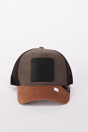 %100 Pamuk Değiştirilebilir Stickerlı Renk Bloklu Şapka
