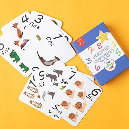 The Miracle Kids Animal Numbers Flash Cards