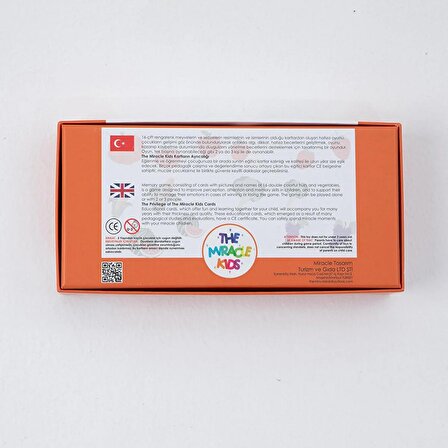 The Miracle Kids The Mıracle Kıds Fruits&Vegetables Memory Card