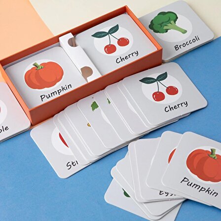 The Miracle Kids The Mıracle Kıds Fruits&Vegetables Memory Card