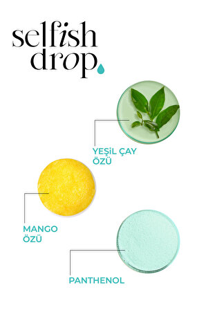 Selfish Drop Mango ve Yeşil Çay Özlü Arındırıcı Canlandırıcı Yüz Yıkama Jeli