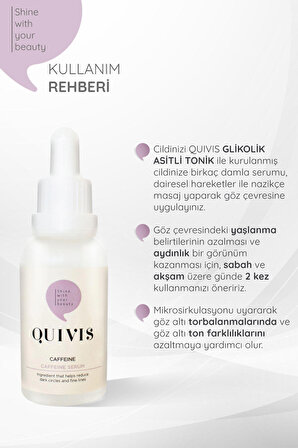 Göz Altı Torbalanma ve Kararma Karşıtı Aydınlatıcı Kafein Serum 30 ML