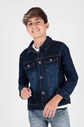 Erkek Çocuk  Jean Ceket Günlük Modaya Uygun Ak22145123