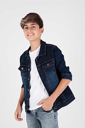 Erkek Çocuk  Jean Ceket Günlük Modaya Uygun Ak22145123