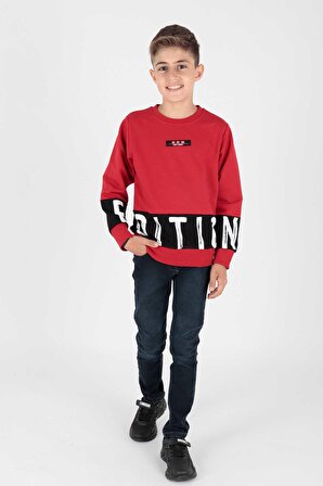 Erkek Çocuk Edition Baskılı Trend Sweatshirt Ak15121