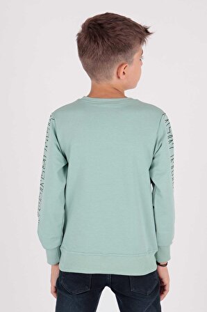 Erkek Çocuk Leader Baskılı Trend Sweatshirt Ak15091