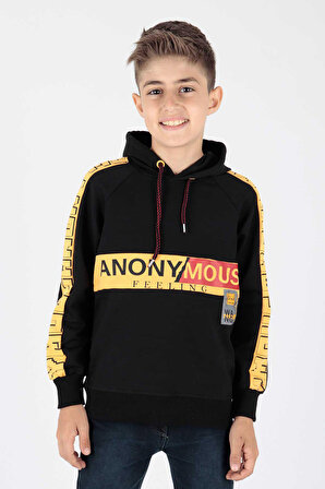 Erkek Çocuk Anonymous Baskılı Trend Sweatshirt Ak15177