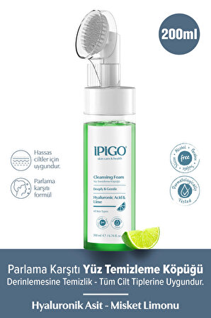 ipigo Yüz Temizleme Köpüğü 200ml (Özel silikon başlıklı şişe)