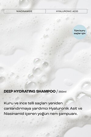 MATSU Deep Hydrating Kuru Saçlar için Yoğun Nemlendirici Şampuan 350ml