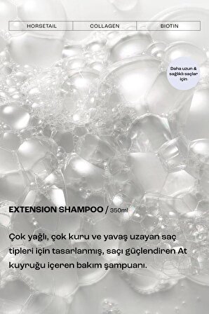 Extension Hızlı Saç Uzatmaya Yardımcı At Kuyruğu Şampuanı 350 ml