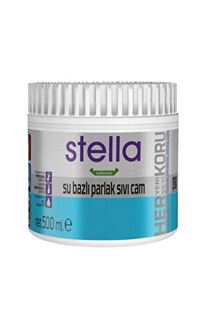 Stella Su Bazlı Parlak Sıvı Cam 500 ml.