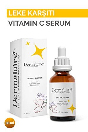 Aydınlatıcı Ve Ton Eşitleyici Vitamin C Serum ( Ferulic Acid, Hyaluronic Acid ) - 30ml