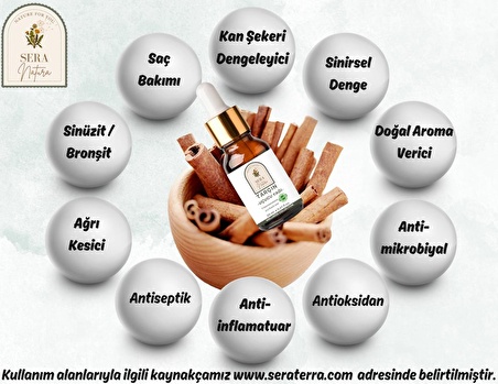 Tarçın Uçucu Yağı 5 ml. %100 Saf