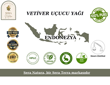 Vetiver Uçucu Yağı 5 ml. %100 Saf