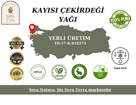 Kayısı Çekirdeği Yağı 30 ml. %100 Saf