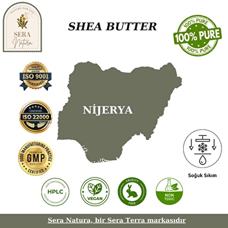 Shea Butter Yağı 210 ml. %100 Saf