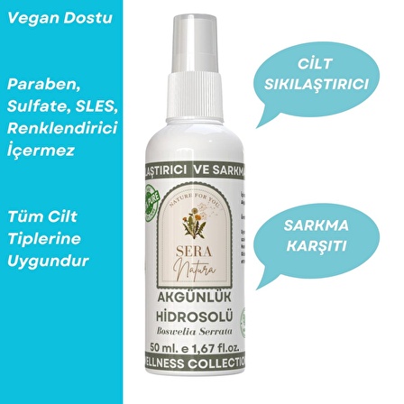 Akgünlük Hidrosolü 50 ml. %100 Saf