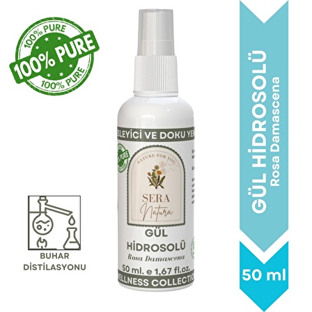 Gül Hidrosolü 50 ml. %100 Saf