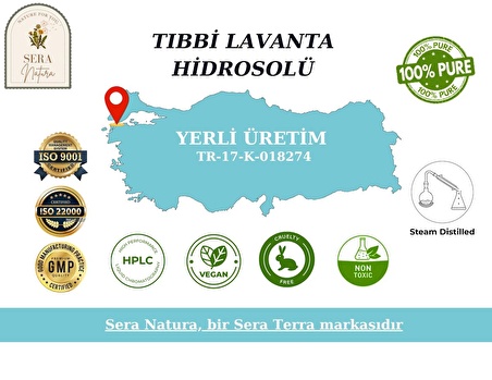 Tıbbi Lavanta Hidrosolü 100 ml. %100 Saf