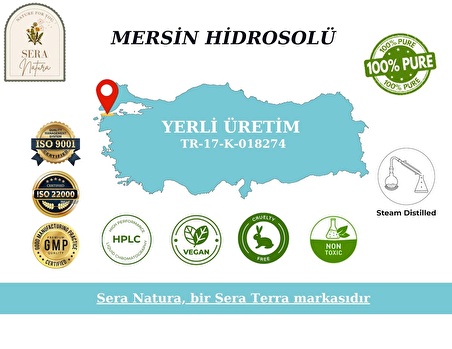 Mersin Hidrosolü 100 ml. %100 Saf