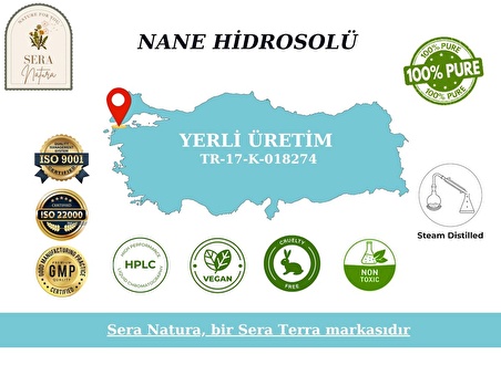 Nane Hidrosolü 100 ml. %100 Saf