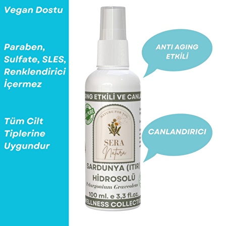 Sardunya (Itır) Hidrosolü 100 ml. %100 Saf