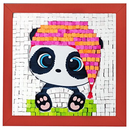 Playever Mozaik Sanat Seti - Panda (Ahşap Çerçeveli)
