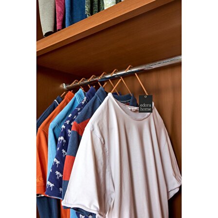 Rose 5'li Üçgen Tişört, Elbise, Gömlek, Mayo Askısı, Şık Tasarım Mağaza Store Askısı-Metal Paslanmaz