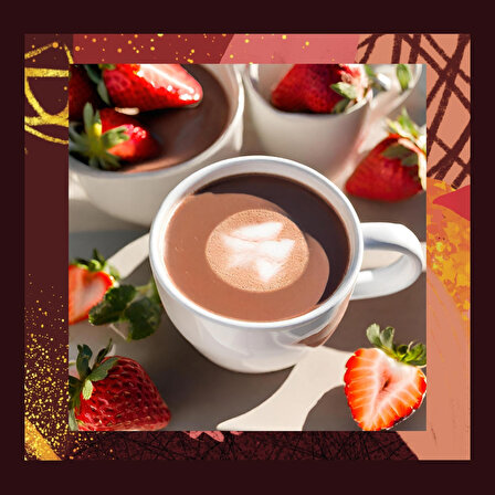Mim and More Çilekli Sıcak Çikolata Strawberry Hot Chocolate 200 Gr