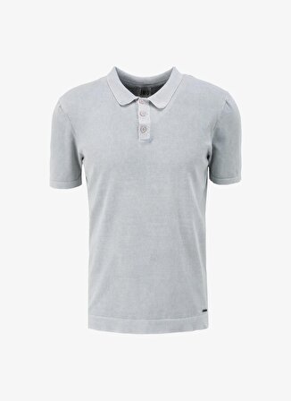 Gmg Fırenze Polo Yaka Slim Fit Gri Erkek Kazak GU24MSS04002