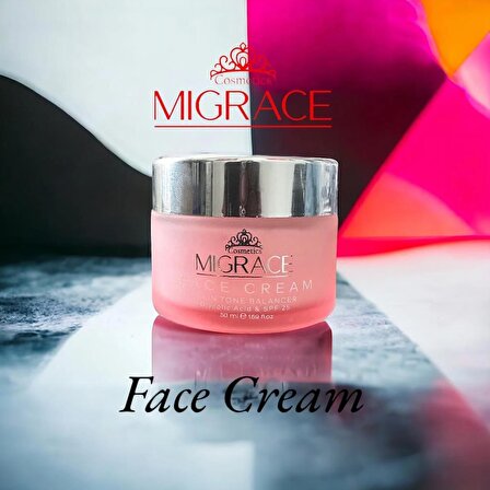 MİGRACE Face Cream Cilt Ton Eşitleyici Yüz Kremi 25 SPF