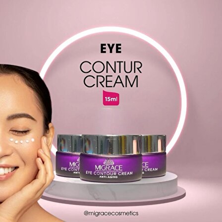 MİGRACE Eye Contour Cream Üzüm Çekirdeği Özlü Göz Altı Bakım Kremi