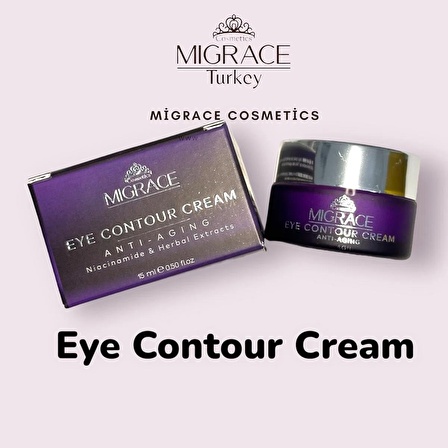 MİGRACE Eye Contour Cream Üzüm Çekirdeği Özlü Göz Altı Bakım Kremi