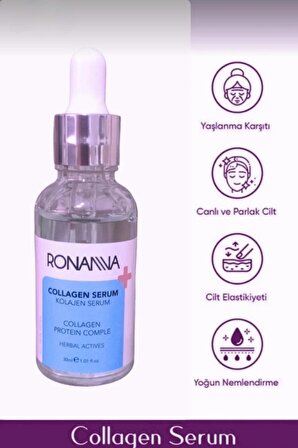 Ronanna Dolgunlaştırıcı Botox Etkili Yaşlanma Karşıtı Leke Giderici Kolajen (COLLAGEN) Serum 30 ml