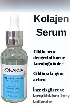 Ronanna Dolgunlaştırıcı Botox Etkili Yaşlanma Karşıtı Leke Giderici Kolajen (COLLAGEN) Serum 30 ml