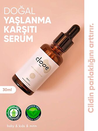 Clooe Doğal Yaşlanma Karşıtı Serum (30ml) - Gliserin, Hyaluronik Asit, Camellia Sinensis