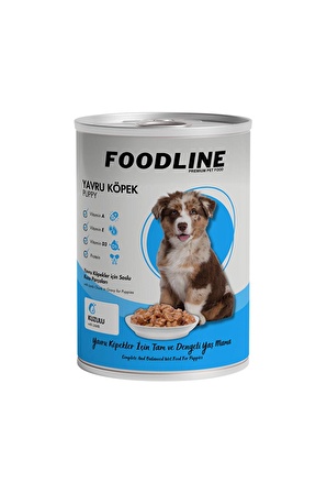 Foodline Kuzu Etli Yavru Köpek Konservesi 400 Gr x 3 Adet