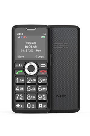 Welio Wkey T100 Tuşlu Kamerasız Asker/Yaşlı Cep Telefonu