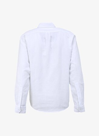 Lee Loose Fit Beyaz Erkek Gömlek L66N205295100 Uzun Kollu Gömlek