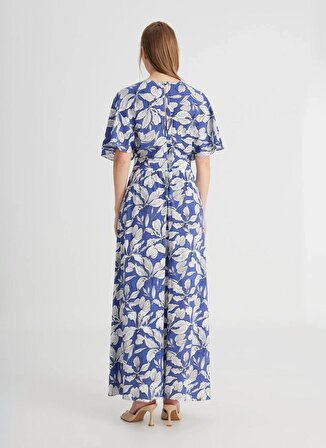 Wrangler V Yaka Lacivert Standart Kadın Elbise W241598410-Kısa Kollu Elbise