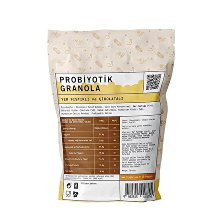 Probiyotik Granola - Yer Fıstığı & Çikolata 200 gr x 3 Adet