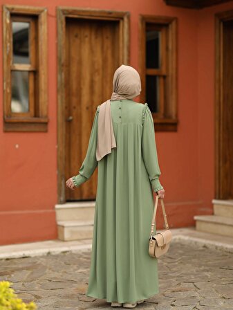 Efnan Soft Yeşil Elbise