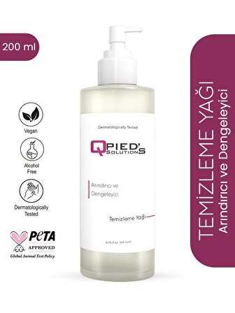 Qpied's Solutions Arındırıcı ve Dengeleyici Temizleme Yağı 200 ml