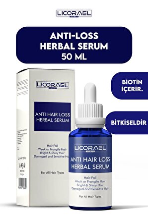Licorael Dubai Anti Haır Loss Herbal Serum Saç Dökülmesine Karşı Bitkisel Serum 50ml