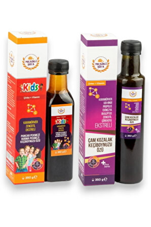 MESİRİ SİFA Kids Karamürver Zencefil Ekstreli 350 g+ Çam Kozalak Keçiboynuzu Özü 350 g