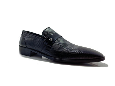 EHİL 4986 Siyah/Rugan  Hakiki Deri Erkek Klasik Ayakkabı