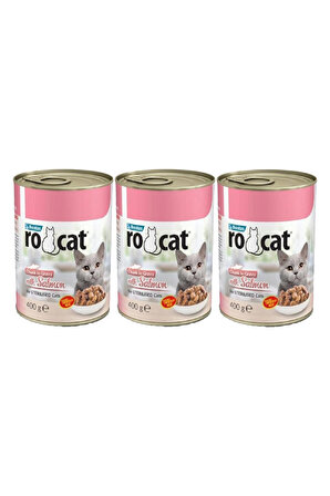 Ro-cat Somonlu Yetişkin Kedi Konservesi 400 Gr x 3 adet