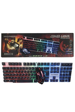 Ledli Oyuncu Q Klavye Ve Mouse Set H837q